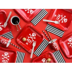 Fsc Servietter Stripes � Sort/Hvid, 33 cm 20 stk.