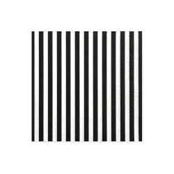 Fsc Servietter Stripes � Sort/Hvid, 33 cm 20 stk.