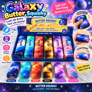 Galaxy Butter Squishy 13 cm Slow Rising Assorteret