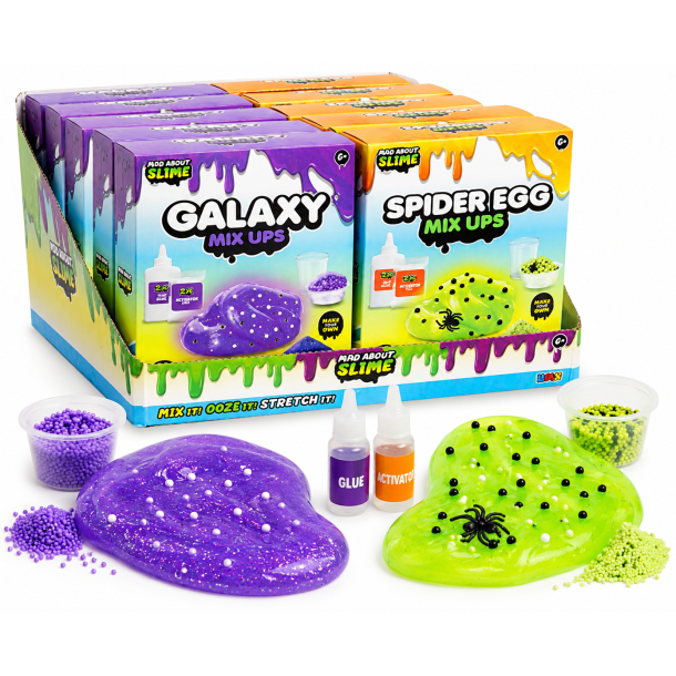 Galaxy Mix Ups &amp; Spider Egg Mix Ups Slime Kit