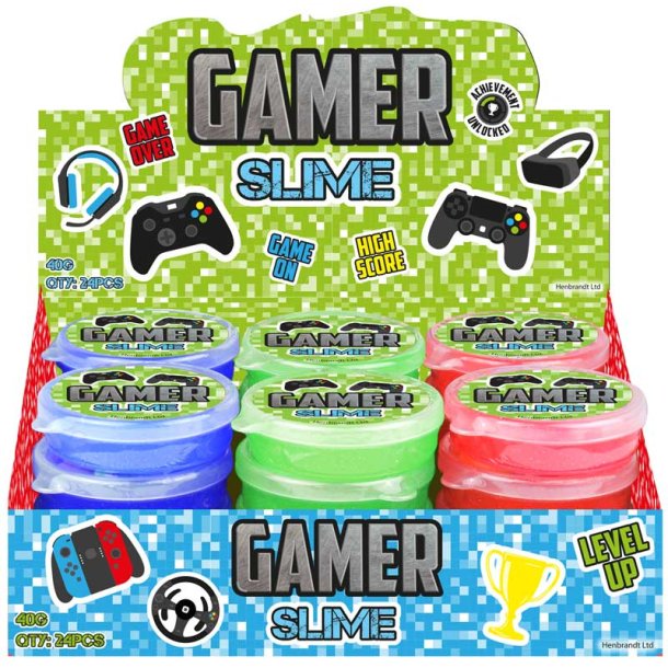Gamer Slime 40g – Assorteret | Sjovt Slimlegetøj