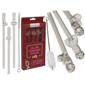 Glasugerr “Willy” – st af 4 + rengringsbrste (20 cm)