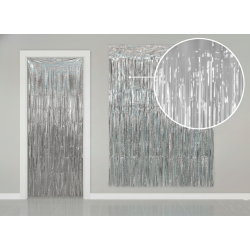 Glimmerforh�ng � S�lv (100�200 cm)