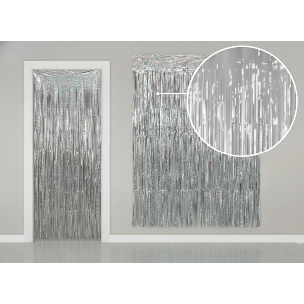 Glimmerforh�ng � S�lv (100�200 cm)