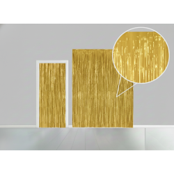 Glimmerforh�ng � guld (100�200 cm)