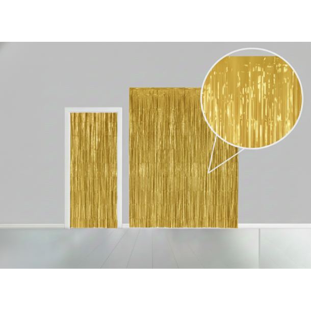 Glimmerforh�ng � guld (100�200 cm)