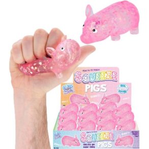 Glitter Gris Squishy sugar – 9,5 cm | Stresslegetj & Fidget Toy