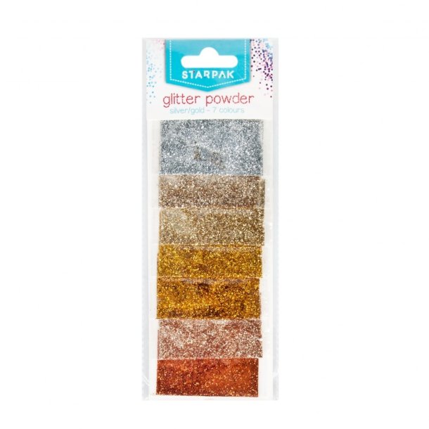 Glitter Konfetti metalisk - 7 Farver