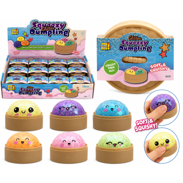 Glitter Squeezy Dumpling � Soft &amp; Squishy Sensory Toy