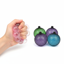 Glitter Squishy Mesh Ball  Glitrende anti-stress bold