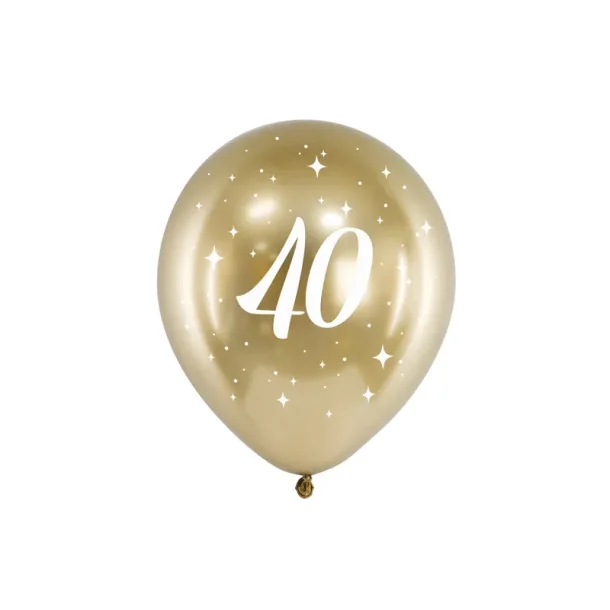 Glossy Balloons 30 cm, 40, guld