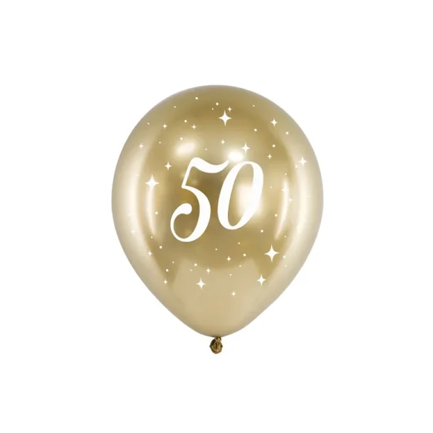 Glossy Balloons 30 cm, 50, guld