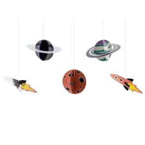 H�ngende Dekoration � Space 5 stk.