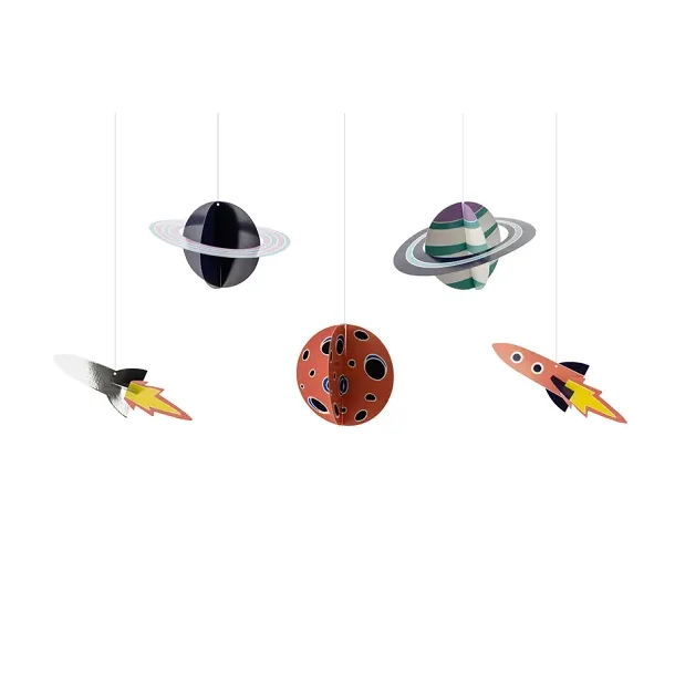 H�ngende Dekoration � Space 5 stk.