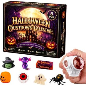Halloween Toy Squeeze Box � 8 stk. Halloween Squishy & Fidget Toys