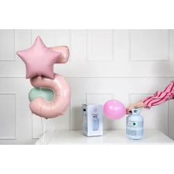 Heliumtank  Fylder op til 30 balloner (0,189 m)  Lysebl