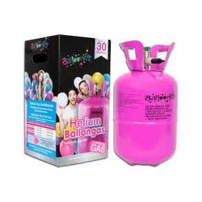 Heliumtank � Fylder op til 30 balloner (0,189 m�) � Pink