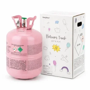 Heliumtank � Fylder op til 50 balloner (0.36 m� m�) � lyser�d