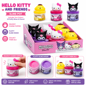 Hello Kitty & Friends Slime Pot � Stor Slime med Figur 🎀