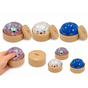 Holografisk Dumpling Squishy � Glimmer & Gel� Effekt