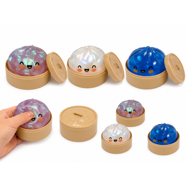Holografisk Dumpling Squishy � Glimmer &amp; Gel� Effekt