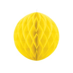 Honeycomb/ Crepepapirs Bold- Gul 20 Cm