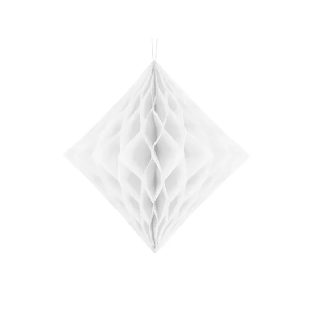 Honeycomb diamant � hvid, 30 cm
