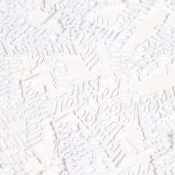 Hvid Tekst "Just Married" -  Konfetti 14 Gram