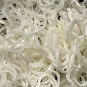 Hvid Loom Bands I Pose Med 600 Stk.