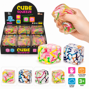 Ice Cube Tie Dye Paint Squishy � 5,5 cm � Assorteret