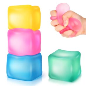 Ice Cube sugar Fidget Toy � 6 cm � Assorterede Farver