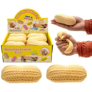 Jordn�d Stressbold med Tofu-fyld � 11 x 6 cm � 1 stk.