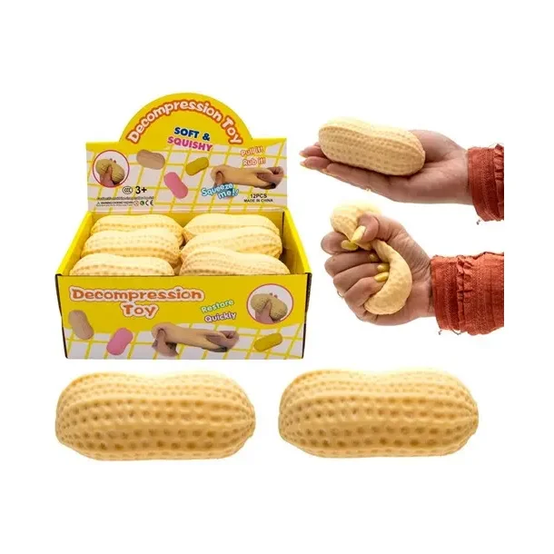 Jordn�d Stressbold med Tofu-fyld � 11 x 6 cm � 1 stk.