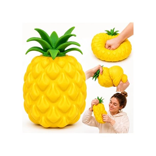 Jumbo Ananas Squishy 20 cm � Marshmallow Fyld