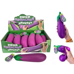 Jumbo Aubergine Stressbold 28 cm � Mega Eggplant Squeezy