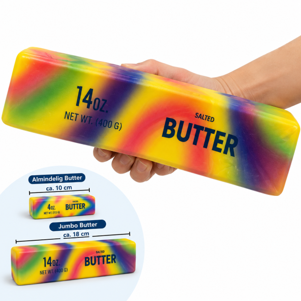 Jumbo Butter Squishy Rainbow � K�mpe Super Soft Slow Rising Fidget Toy