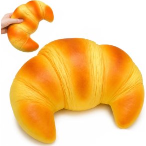 Jumbo Croissant Squishy Fidget Toy � Slow Rising 17 � 12 cm