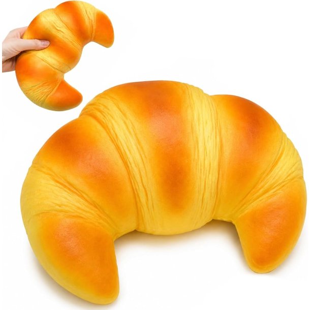 Jumbo Croissant Squishy Fidget Toy � Slow Rising 17 � 12 cm