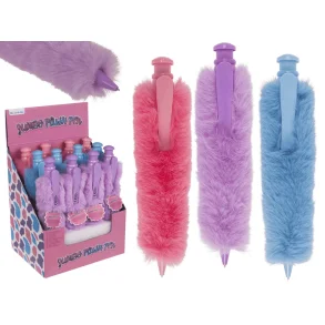 Jumbo Plush Kuglepen 28 cm � Bl�d Plys Pen