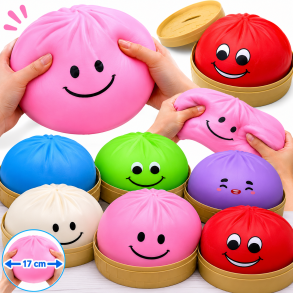 K�mpe XXL Dumpling Squishy med Skum � 17 cm | Danmarks St�rste Dumpling Squishy