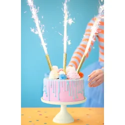 Kagefont�ner � Guld, 12 cm (4 stk.)