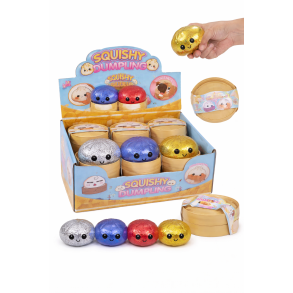 Kawaii Squishy Dumpling � Glimmer Fidget Toy (Bland Mystery & Special Guld)
