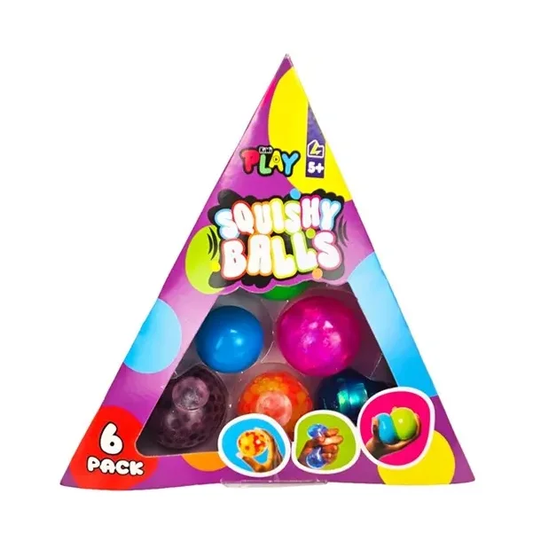 Kiwi Play Squishy Balls 6-Pack