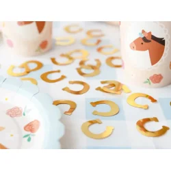 Konfetti � Hestesko (Guld � ca. 15 g)