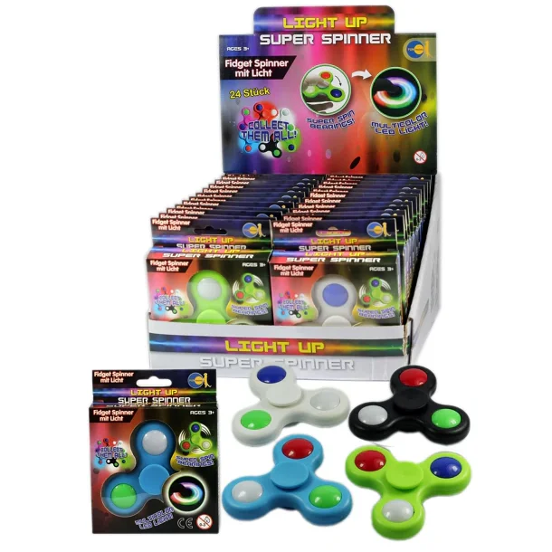 LED Fidget Spinner � Lysende Finger Spinner