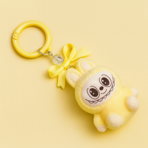 Labubu Nglering 10 cm Gul Plys