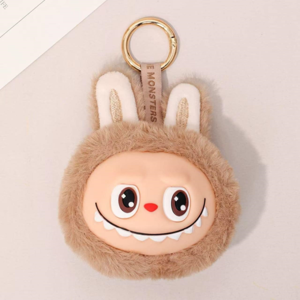 Labubu Plys Nglering  Lysebrun Edition