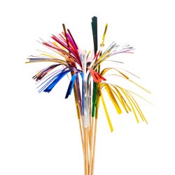 Lange Cocktail Sticks Multifarvet - 10 Stk. - ca. 24 cm