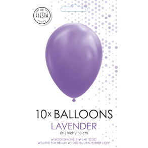 Lavender Balloner 30 cm � Premium Latex til Helium & Luft (10 stk)