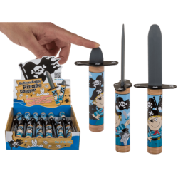 Legetjs Pirat Kniv Med Fjeder -  ca. 27x4,5 cm